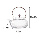 Maxbell High Borosilicate Glass Teapot Kung Fu Tea Heatproof Loose Leaf Stovetop