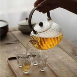 Maxbell High Borosilicate Glass Teapot Kung Fu Tea Heatproof Loose Leaf Stovetop