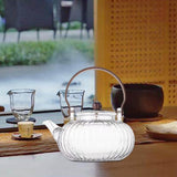 Maxbell High Borosilicate Glass Teapot Kung Fu Tea Heatproof Loose Leaf Stovetop