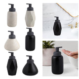 Maxbell Refillable Soap Dispenser Ceramic for Countertop Kitchen Shower Shampoo White A