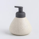 Maxbell Refillable Soap Dispenser Ceramic for Countertop Kitchen Shower Shampoo White A