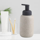 Maxbell Refillable Soap Dispenser Ceramic for Countertop Kitchen Shower Shampoo White A