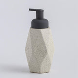 Maxbell Refillable Soap Dispenser Ceramic for Countertop Kitchen Shower Shampoo White B