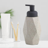 Maxbell Refillable Soap Dispenser Ceramic for Countertop Kitchen Shower Shampoo White B