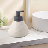 Maxbell Refillable Soap Dispenser Ceramic for Countertop Kitchen Shower Shampoo White C