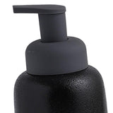 Maxbell Refillable Soap Dispenser Ceramic for Countertop Kitchen Shower Shampoo Black A