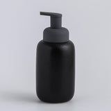 Maxbell Refillable Soap Dispenser Ceramic for Countertop Kitchen Shower Shampoo Black A