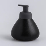 Maxbell Refillable Soap Dispenser Ceramic for Countertop Kitchen Shower Shampoo Black A