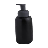 Maxbell Refillable Soap Dispenser Ceramic for Countertop Kitchen Shower Shampoo Black A