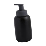 Maxbell Refillable Soap Dispenser Ceramic for Countertop Kitchen Shower Shampoo Black A