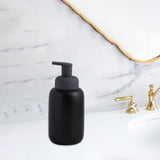 Maxbell Refillable Soap Dispenser Ceramic for Countertop Kitchen Shower Shampoo Black A