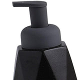 Maxbell Refillable Soap Dispenser Ceramic for Countertop Kitchen Shower Shampoo Black B