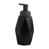 Maxbell Refillable Soap Dispenser Ceramic for Countertop Kitchen Shower Shampoo Black B