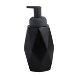 Maxbell Refillable Soap Dispenser Ceramic for Countertop Kitchen Shower Shampoo Black B