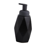 Maxbell Refillable Soap Dispenser Ceramic for Countertop Kitchen Shower Shampoo Black B