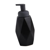 Maxbell Refillable Soap Dispenser Ceramic for Countertop Kitchen Shower Shampoo Black B