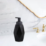 Maxbell Refillable Soap Dispenser Ceramic for Countertop Kitchen Shower Shampoo Black B