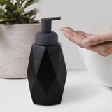 Maxbell Refillable Soap Dispenser Ceramic for Countertop Kitchen Shower Shampoo Black B