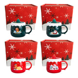 Maxbell Christmas Themed Coffee Mugs Milk Juice Mug 430ml for Home Wedding Birthday Green