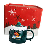 Maxbell Christmas Themed Coffee Mugs Milk Juice Mug 430ml for Home Wedding Birthday Green