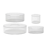 Maxbell Acrylic Cylinder Display Riser Round Tabletop Decoration Base for Birthday D15cmxH10cm