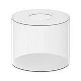 Maxbell Acrylic Cylinder Display Riser Round Tabletop Decoration Base for Birthday D15cmxH10cm
