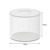 Maxbell Acrylic Cylinder Display Riser Round Tabletop Decoration Base for Birthday D15cmxH10cm