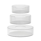 Maxbell Acrylic Cylinder Display Riser Round Tabletop Decoration Base for Birthday D20cmxH10cm