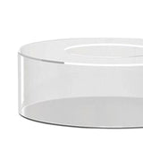Maxbell Acrylic Cylinder Display Riser Round Tabletop Decoration Base for Birthday D20cmxH10cm