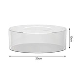 Maxbell Acrylic Cylinder Display Riser Round Tabletop Decoration Base for Birthday D20cmxH10cm