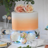 Maxbell Acrylic Cylinder Display Riser Round Tabletop Decoration Base for Birthday D25cmxH10cm