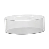 Maxbell Acrylic Cylinder Display Riser Round Tabletop Decoration Base for Birthday D25cmxH10cm