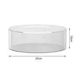 Maxbell Acrylic Cylinder Display Riser Round Tabletop Decoration Base for Birthday D25cmxH10cm