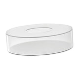 Maxbell Acrylic Cylinder Display Riser Round Tabletop Decoration Base for Birthday D30cmxH10cm