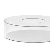 Maxbell Acrylic Cylinder Display Riser Round Tabletop Decoration Base for Birthday D30cmxH10cm