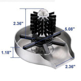 Maxbell Press Type Faucet glass cup rinser Accessories Cleaner Cup Washer for Bar Home Argent