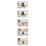 Maxbell Press Type Faucet glass cup rinser Accessories Cleaner Cup Washer for Bar Home Argent