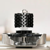 Maxbell Press Type Faucet glass cup rinser Accessories Cleaner Cup Washer for Bar Home Argent