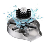 Maxbell Press Type Faucet glass cup rinser Accessories Cleaner Cup Washer for Bar Home Argent