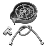 Maxbell rinser Spraying Holes Bottle Washer Automatic Stainless Steel Gray with hose