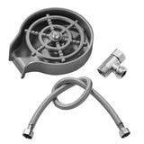 Maxbell rinser Spraying Holes Bottle Washer Automatic Stainless Steel Gray with hose