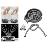 Maxbell rinser Spraying Holes Bottle Washer Automatic Stainless Steel Gray with hose