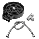 Maxbell rinser Spraying Holes Bottle Washer Automatic Stainless Steel Black with hose