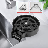Maxbell rinser Spraying Holes Bottle Washer Automatic Stainless Steel Black with hose