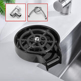 Maxbell rinser Spraying Holes Bottle Washer Automatic Stainless Steel Black with hose