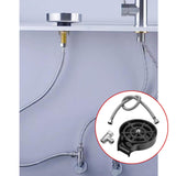 Maxbell rinser Spraying Holes Bottle Washer Automatic Stainless Steel Black with hose