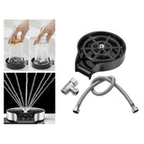 Maxbell rinser Spraying Holes Bottle Washer Automatic Stainless Steel Black with hose