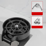 Maxbell rinser Spraying Holes Bottle Washer Automatic Stainless Steel Black with hose