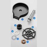 Maxbell rinser Spraying Holes Bottle Washer Automatic Stainless Steel Argent