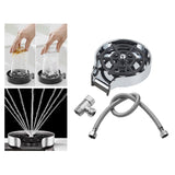 Maxbell rinser Spraying Holes Bottle Washer Automatic Stainless Steel Argent with hose